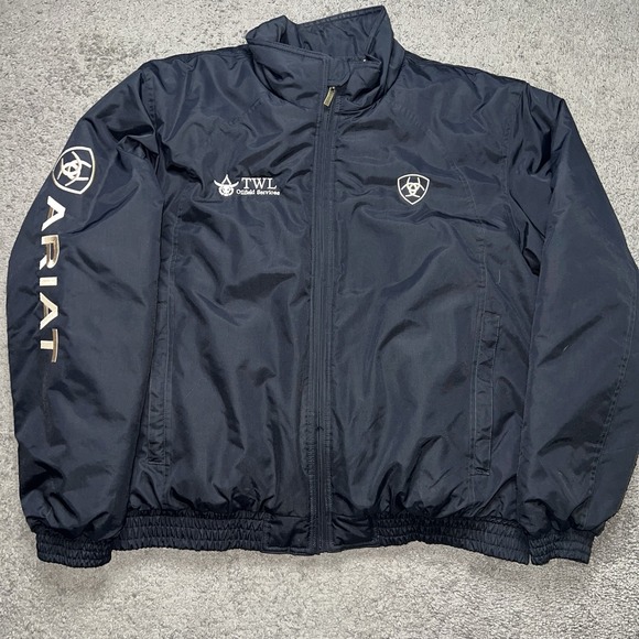 Ariat Men's Team Logo Black Concealed Carry Insulated Full Zip Jacket Size XL